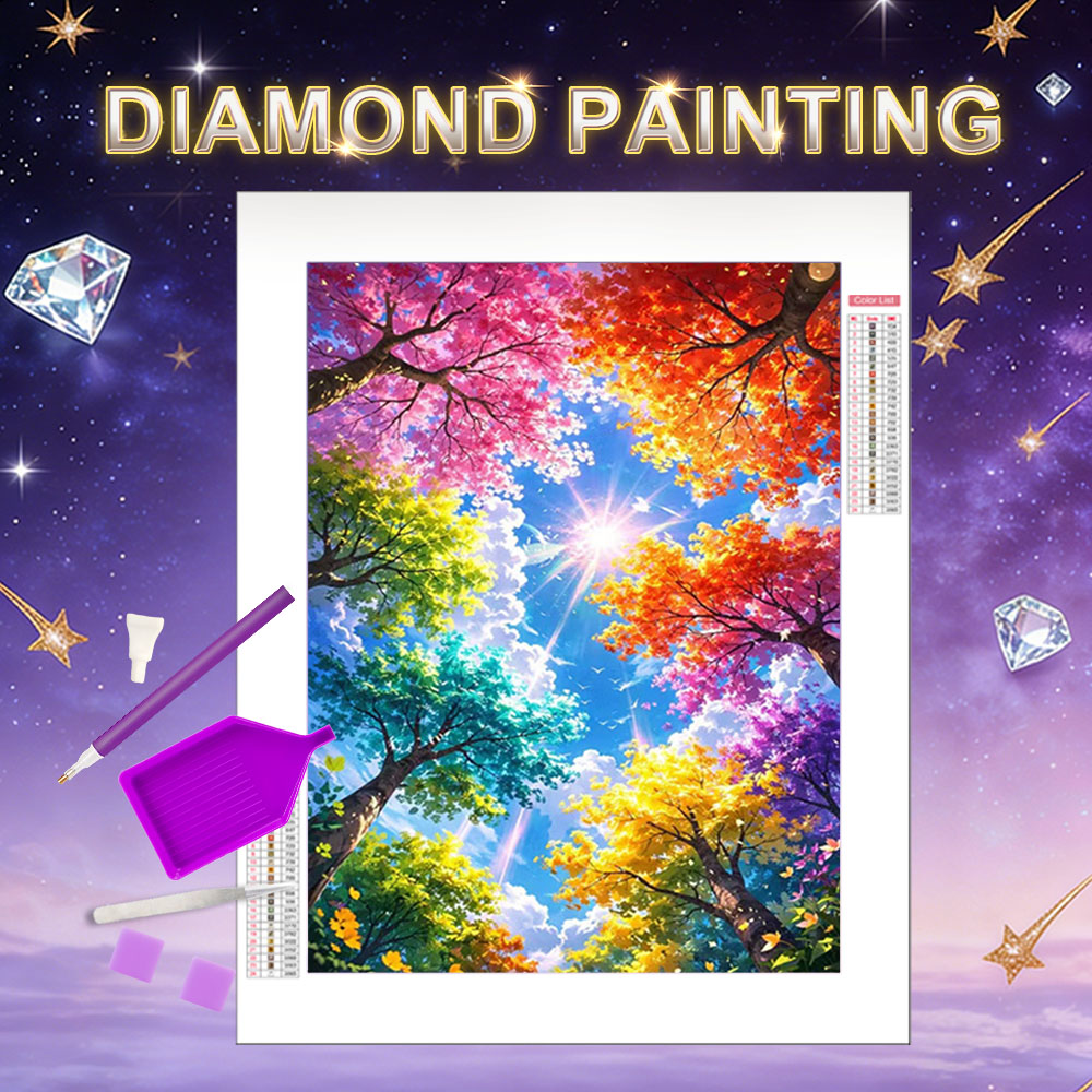 Art And Craft Autumn - HUACAN Diamond Painting Paesaggio con Alberi