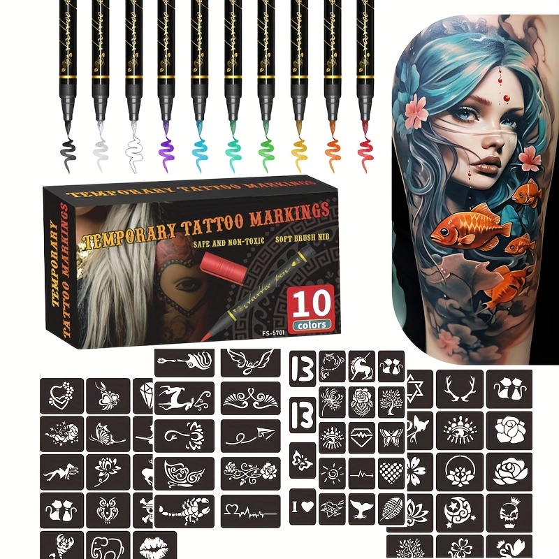 Illustration Marker Set - Set di pennarelli per tatuaggi temporanei