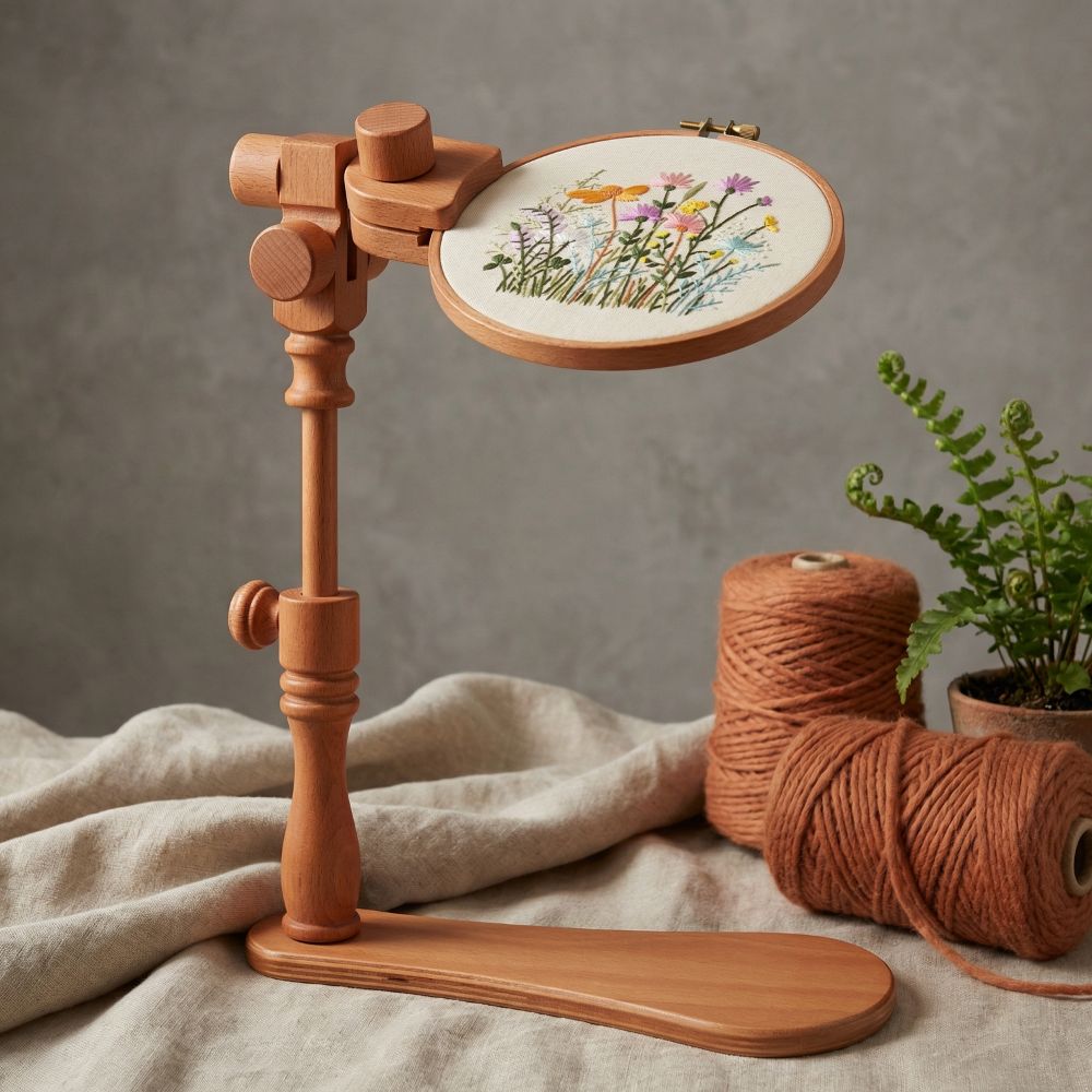 Embroidery Hoop Kit - Supporto Professionale Portatile per Telai da