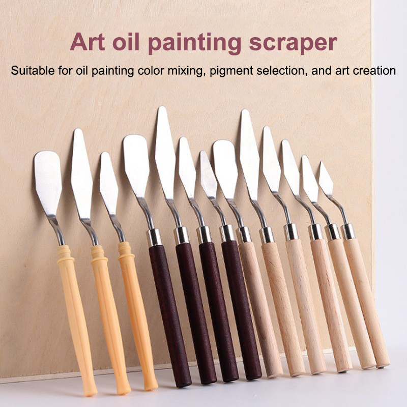 Painting Knife Palette - 【Happy】Set da 7 pezzi di coltelli
