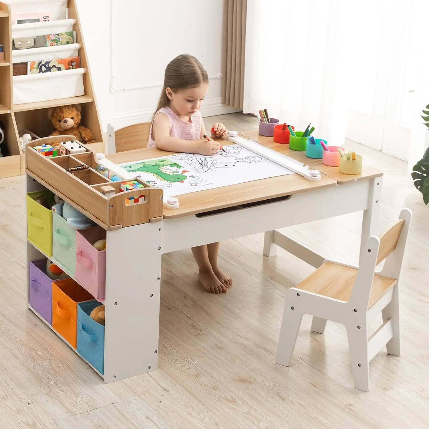 Art Craft Toddler - Set Tavolo e 2 Sedie per