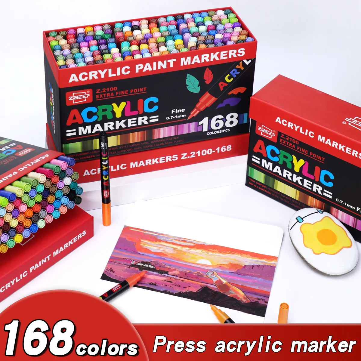 Illustration Marker Set - Set di 36-240 Pennarelli Acrilici Colorati