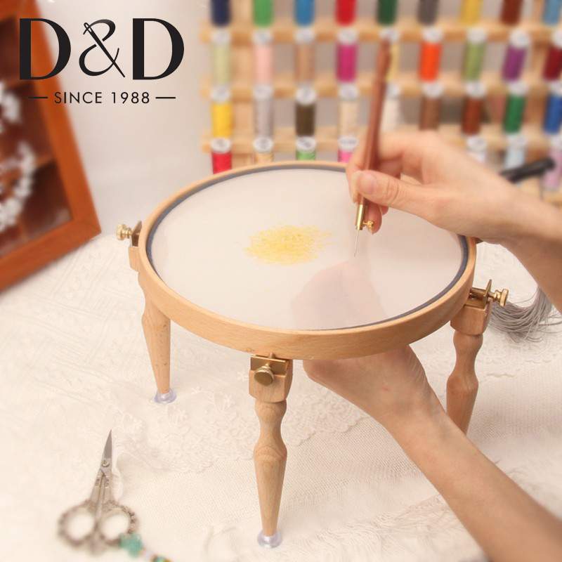 Embroidery Hoop Kit - 3/4 pz regolabile portatile in legno