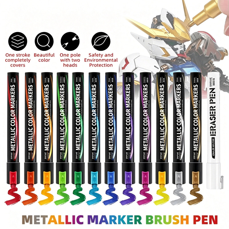 Illustration Marker Set - Pennarelli Metallici per Pittura Meccanica, Set