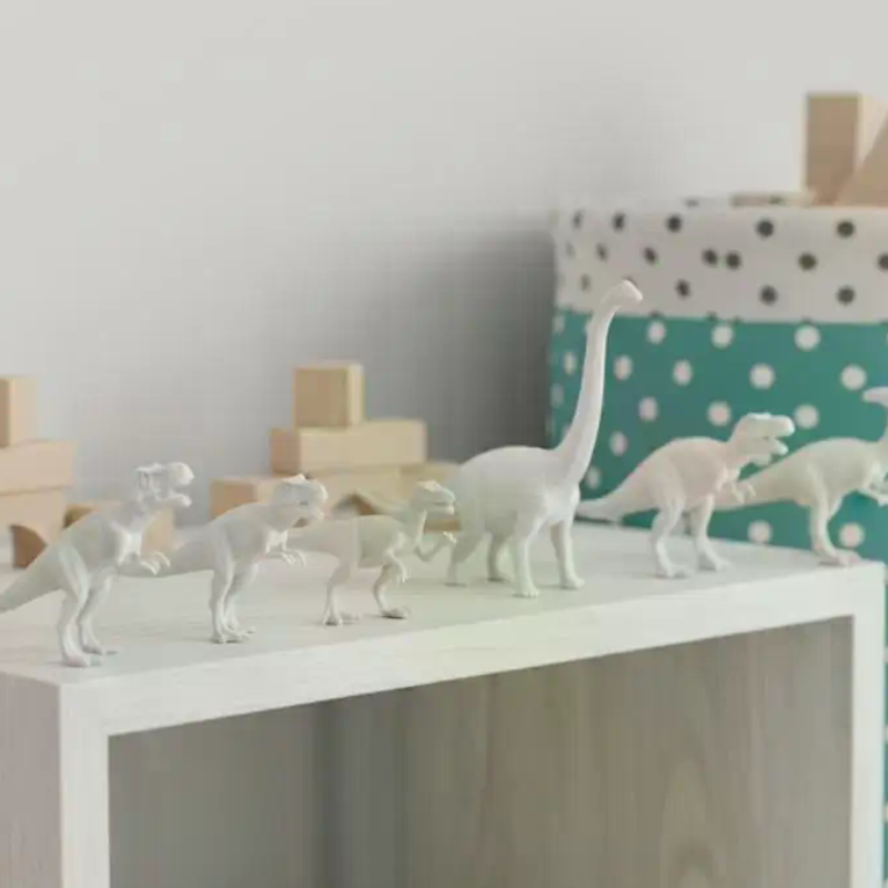 Art Craft Education - Set di Giocattoli Dinosauro Bianco da