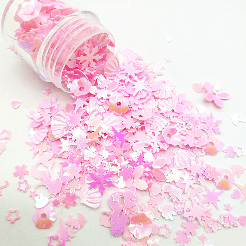 Art Craft Unicorn - 10g di Paillettes rosa Mix di