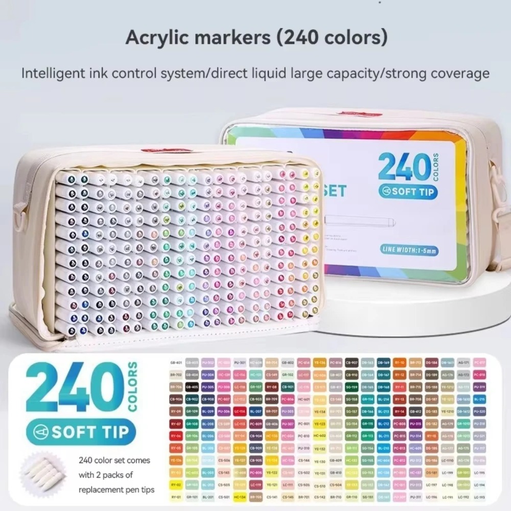 Illustration Marker Set - Set di Pennarelli Acrilici LANGUO 24-288