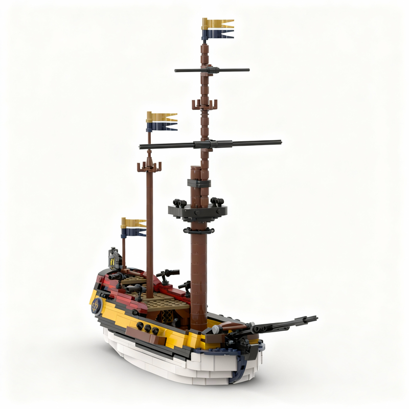 Art Craft Building - 714 pezzi MOC Nave Pirata Imperiale