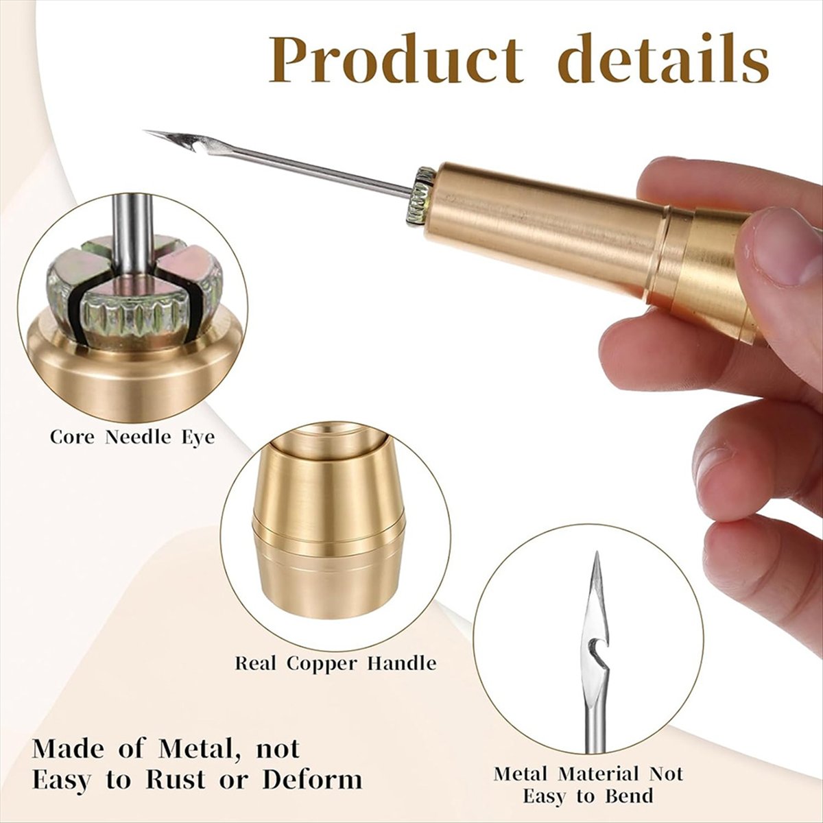 Leather Tooling Kit - Kit punteruolo per cucito in pelle