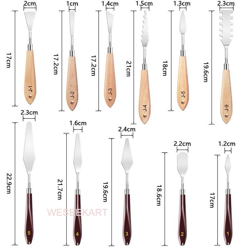 Set di 11 Coltelli per Pittura - Painting Knife Palette recensione e prezzo