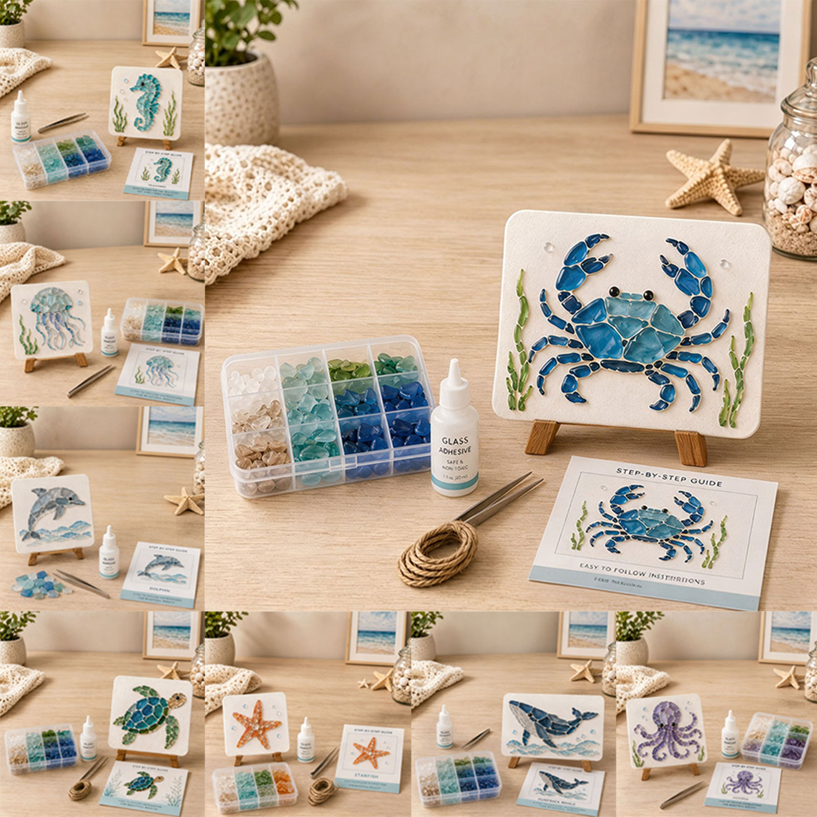 Kit di arte in vetro marino fa - Art Craft Gifts For Adults recensione e prezzo