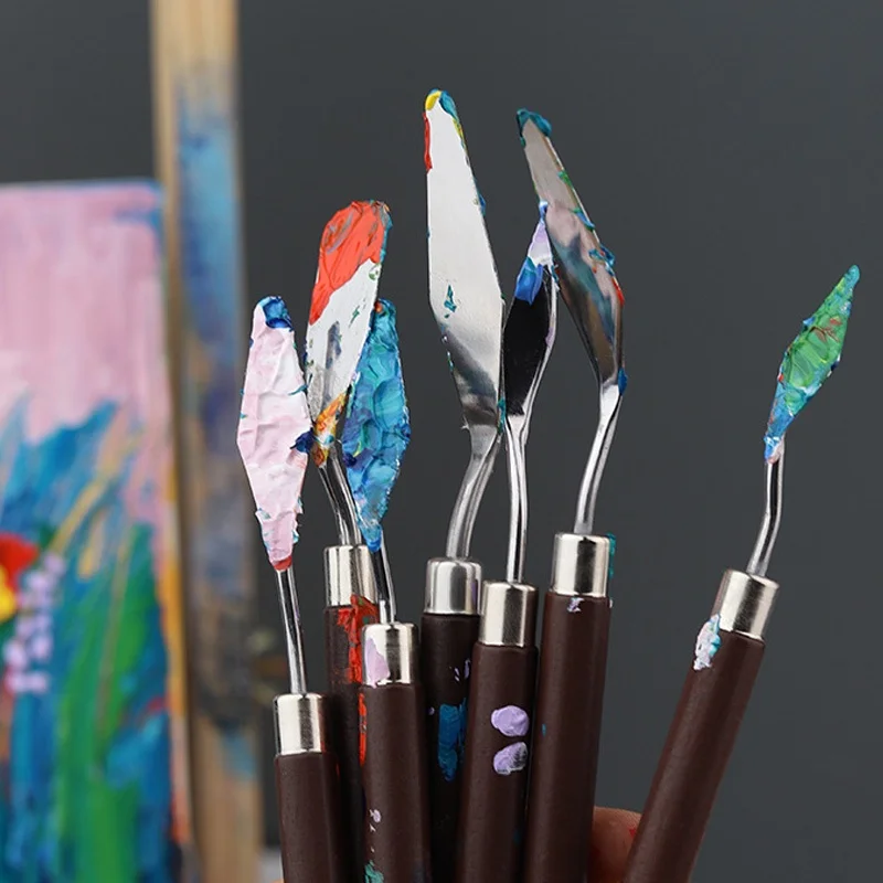 5/7 pezzi set pittura a olio a - Painting Knife Palette recensione e prezzo