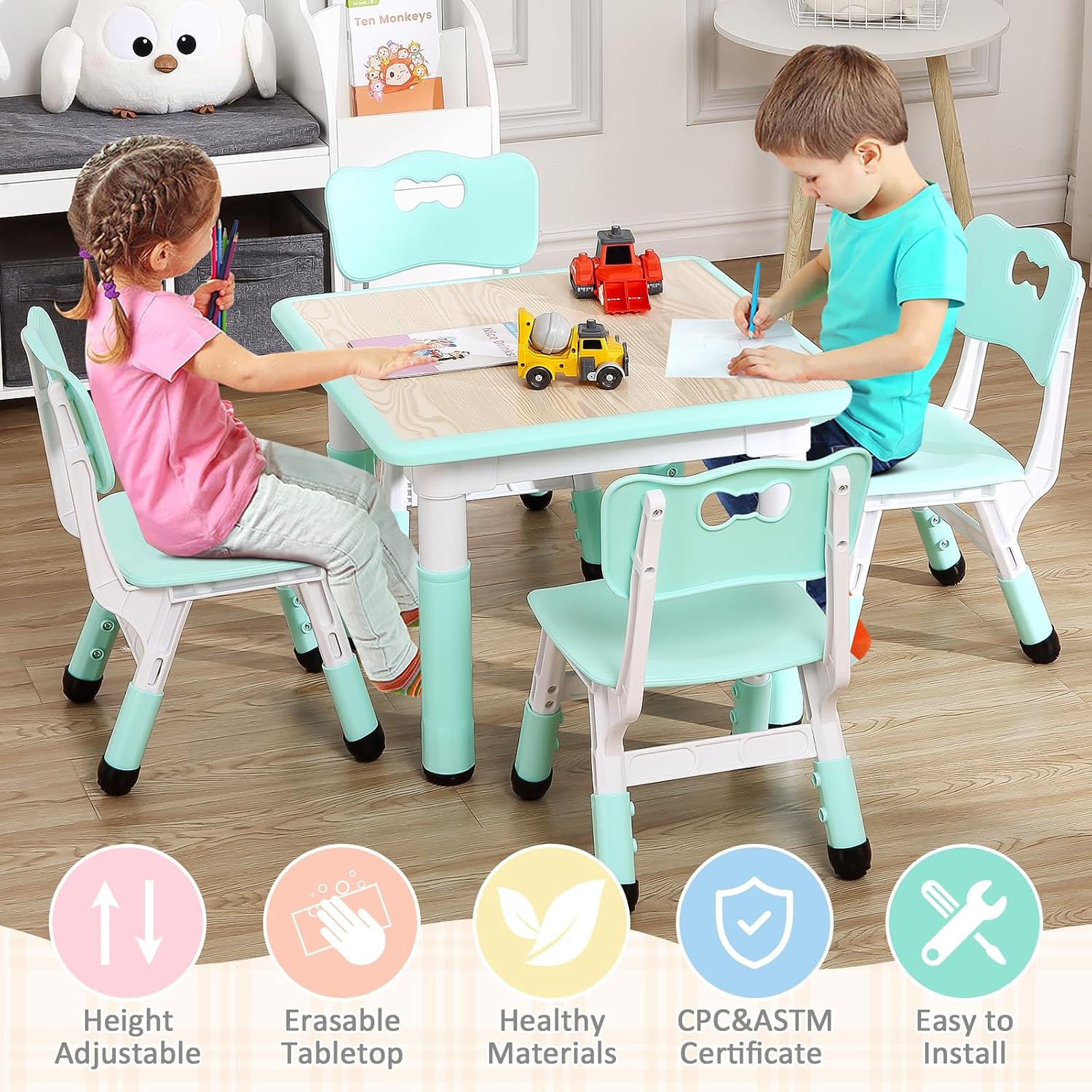 TackView Set Tavolo e 4 Sedie  - Art Craft Toddler recensione e prezzo
