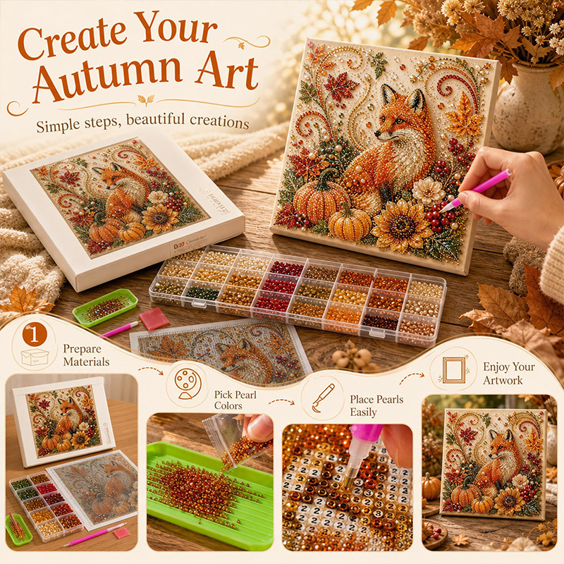 Kit Pittura Perle Autunnale, S - Art And Craft Autumn recensione e prezzo