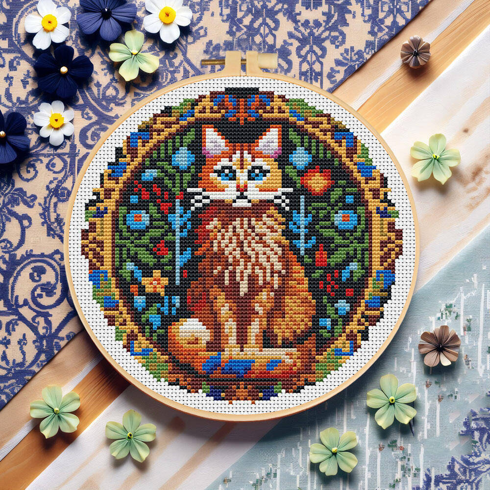 Fai da te punto croce gatto an - Embroidery Hoop Kit recensione e prezzo