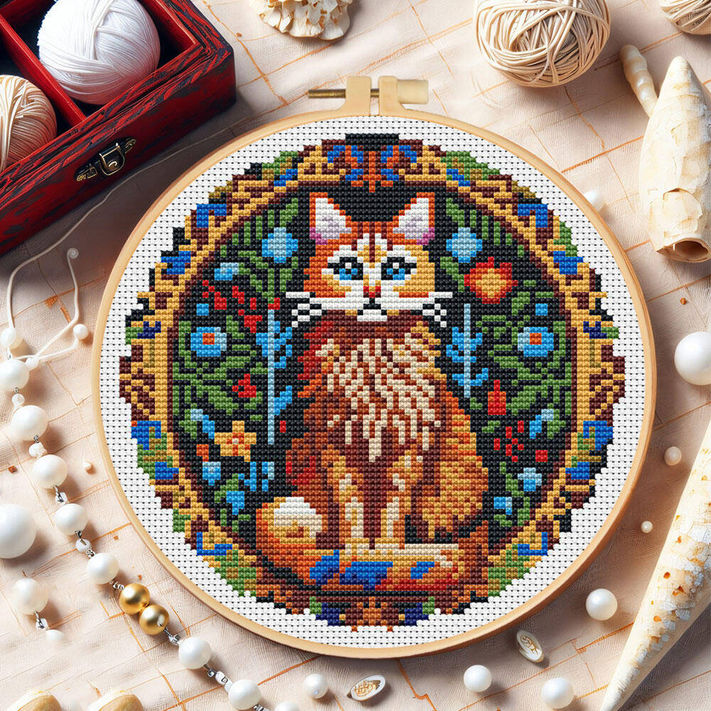 Fai da te punto croce gatto an - Embroidery Hoop Kit recensione e prezzo
